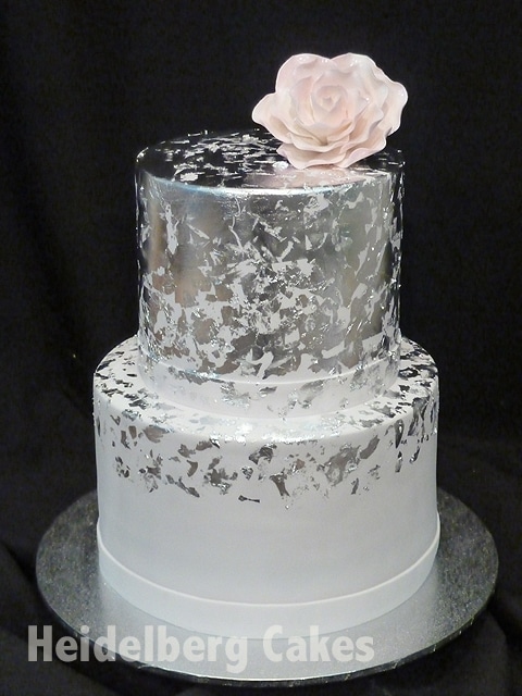 Wedding Icing 11 Silver Foil Heidelberg Cakes