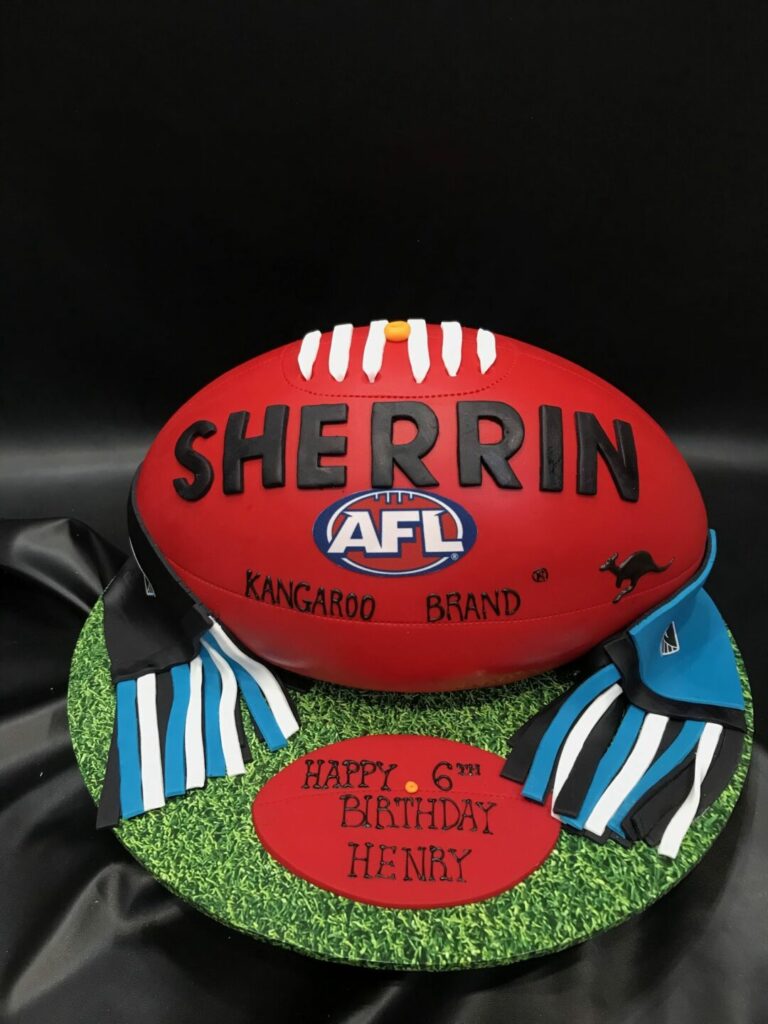 3D AFL Football with Team Scarf Heidelberg Cakes — free download
