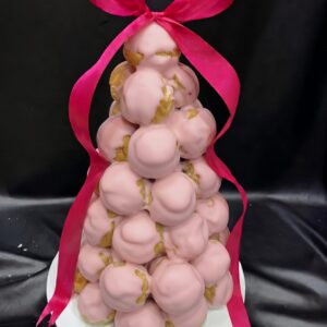 Croquembouche Chocolate  - Colour Dip with Ribbon Bow