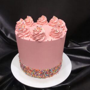 Pastel Buttercream Smooth with Sprinkles