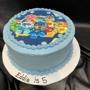 DAIRY FREE Combed, coloured Buttercream with Edible Image