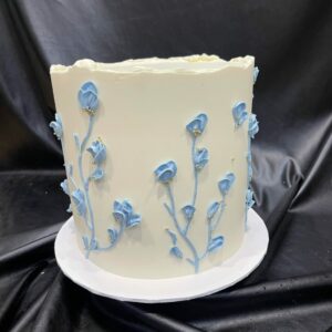 Vintage Smooth Buttercream with Piped Flowers