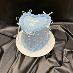 Vintage Buttercream Hearts and Silk Bows