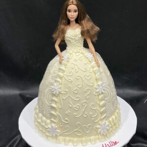 Cream-White Buttercream Bride Dolly Varden