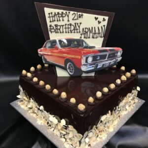 Standard Finish with Edible Image on Double Shard