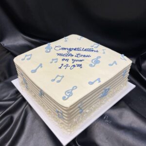 Music Notes on Combed Buttercream
