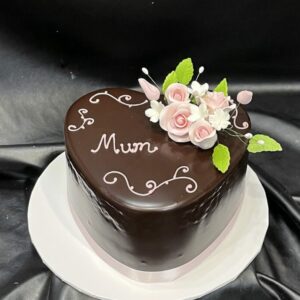 Mother's Day Ganache with Sugar Flowers