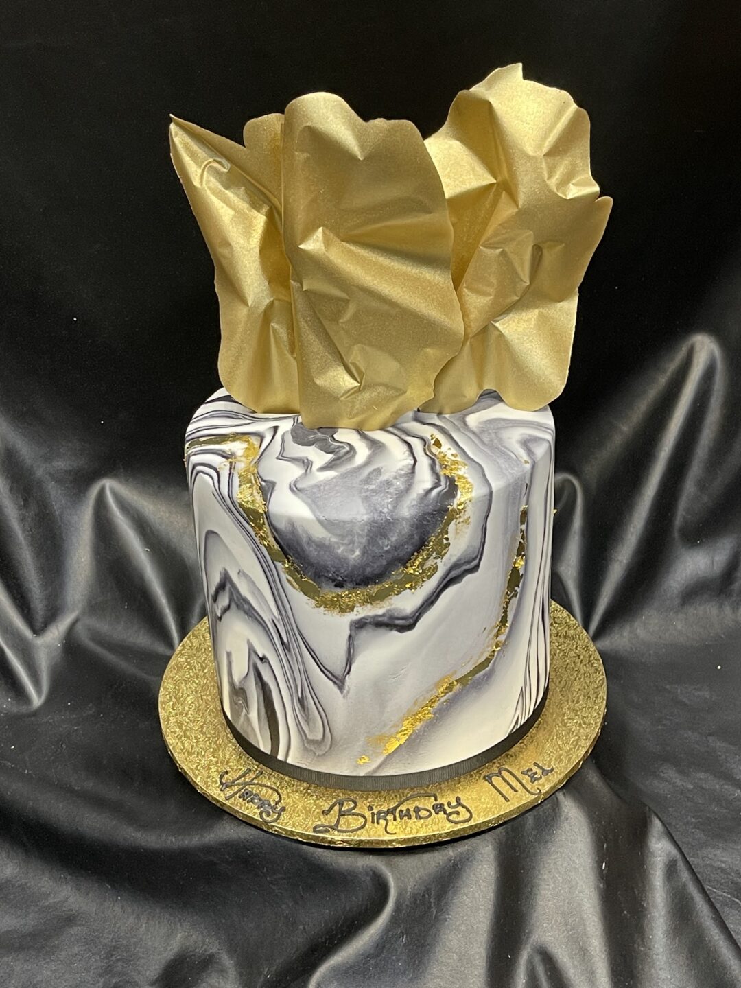 gold sails black marble