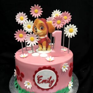 Edible Image Paw Patrol Dog in a Field of Daisies