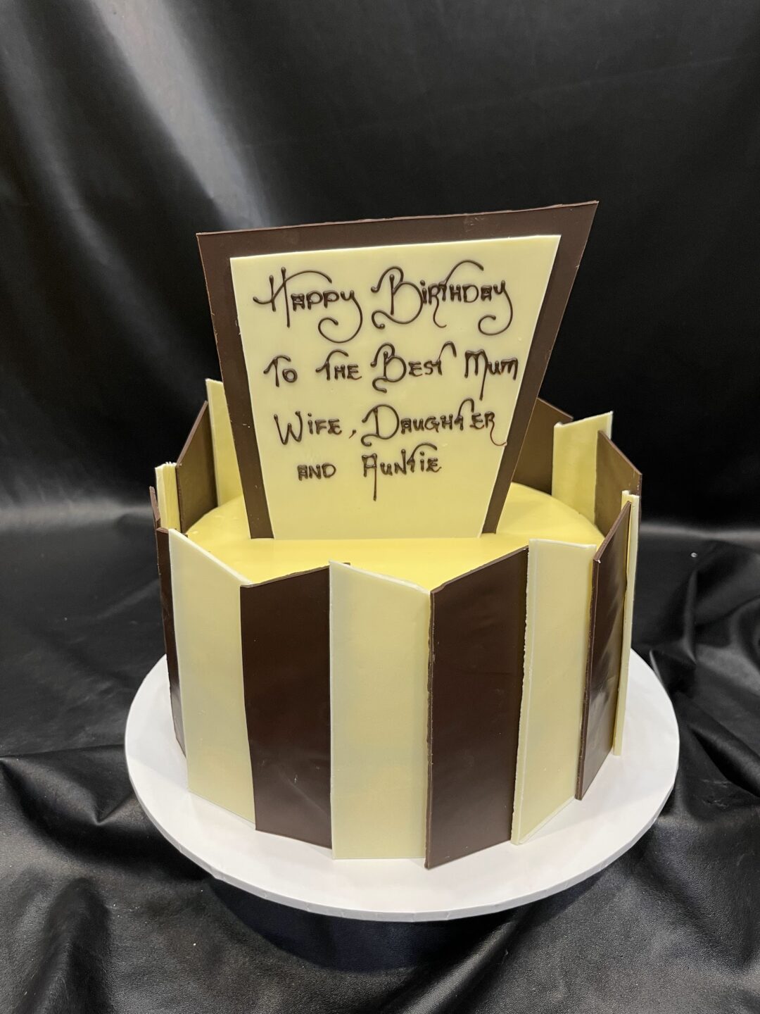 Dark and White Chocolate Shards with Standing up Shard