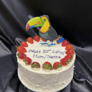 Standing Up Edible Image on Standard Cake