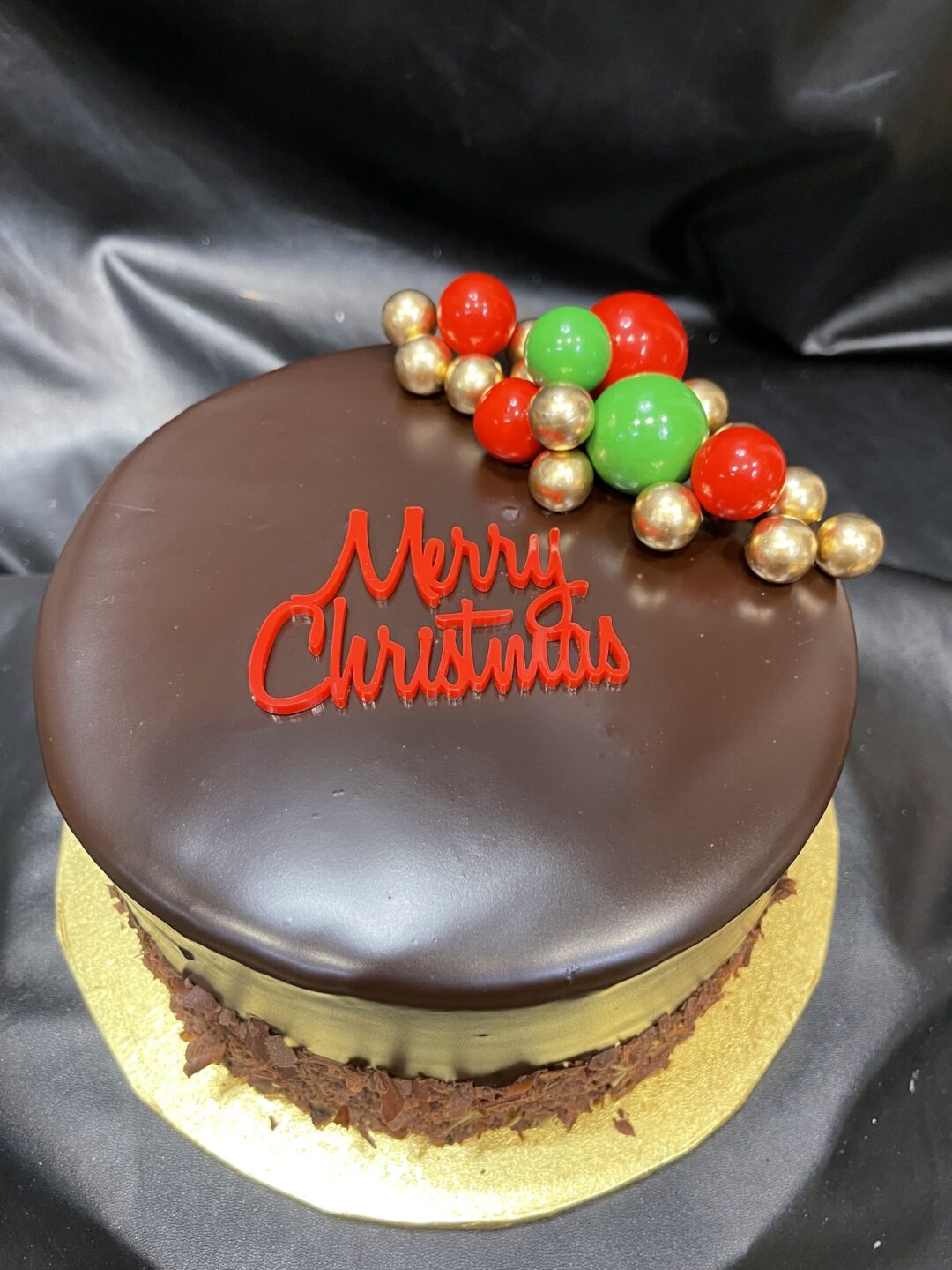 xmas dk ganache balls topper christmas