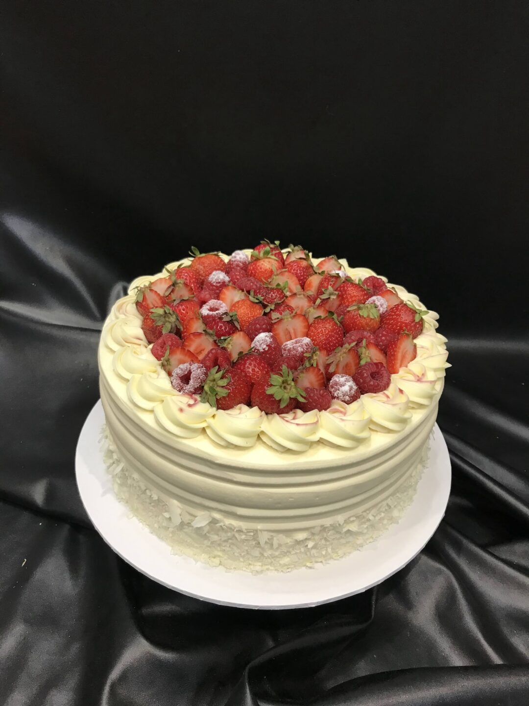 Buttercream and Ganache Swirls with Fresh Berries