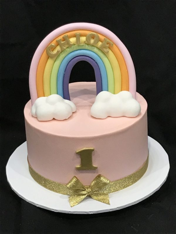 1st Birthday 02 – Rainbow – Heidelberg Cakes