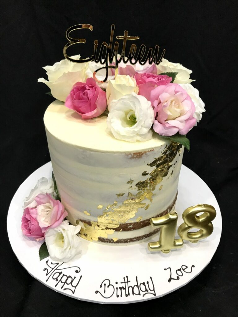Girls Cake 18th and 21st cake 04 Seminaked Gold Heidelberg Cakes